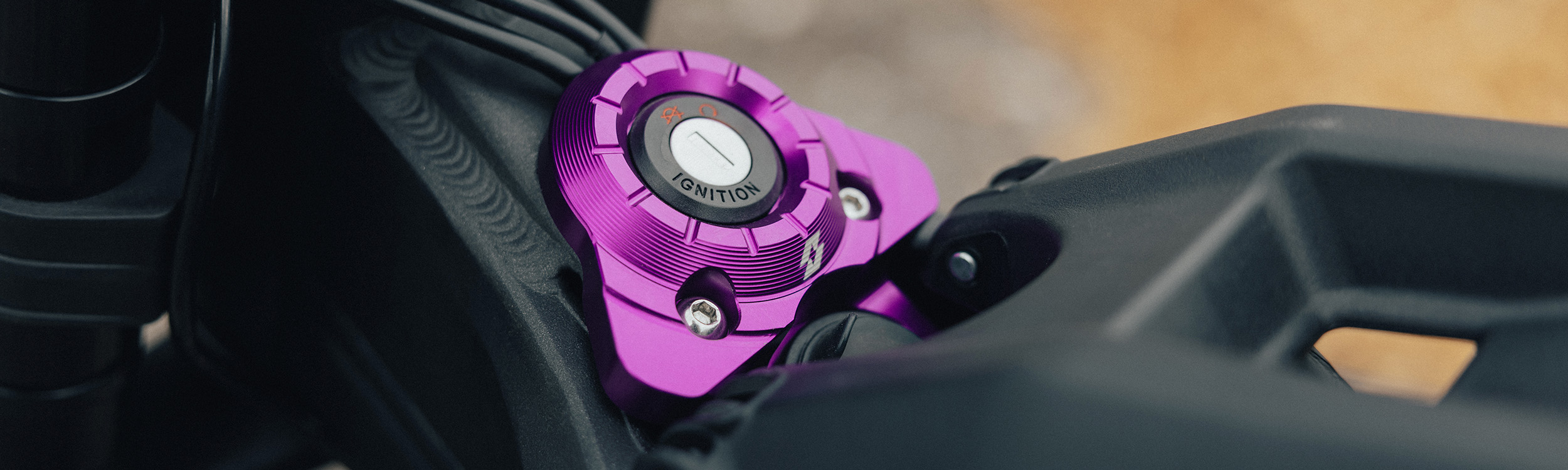 Full-E Charged Ignition Mount Plate Purple