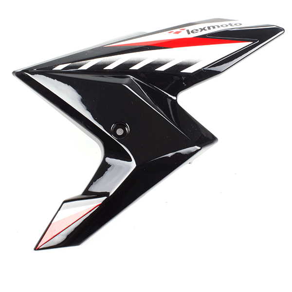 Front Left Fuel Tank Panel Black/Red for ZS125-48F, ZS125-48F-E4