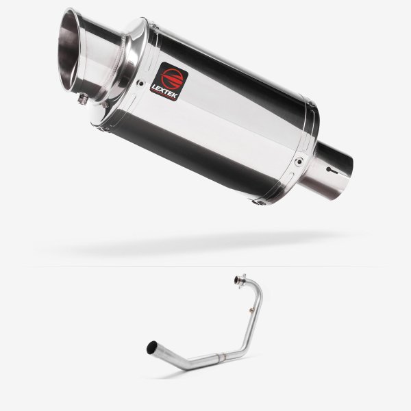 Lextek YP4 S/Steel Stubby Exhaust System 200mm for Lexmoto ZSX-R 125