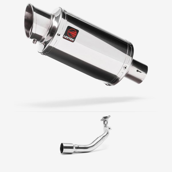 Lextek YP4 S/Steel Stubby Exhaust System 200mm for Lexmoto Milano 125