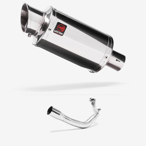 Lextek YP4 S/Steel Stubby Exhaust System 200mm for Lexmoto Chieftain / Apollo