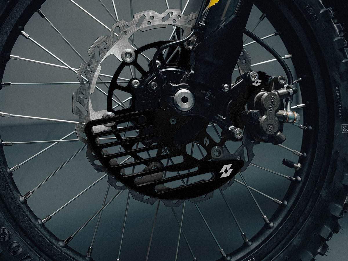 Full-E Charged Front Brake Disc Guard for Ultra Bee Black