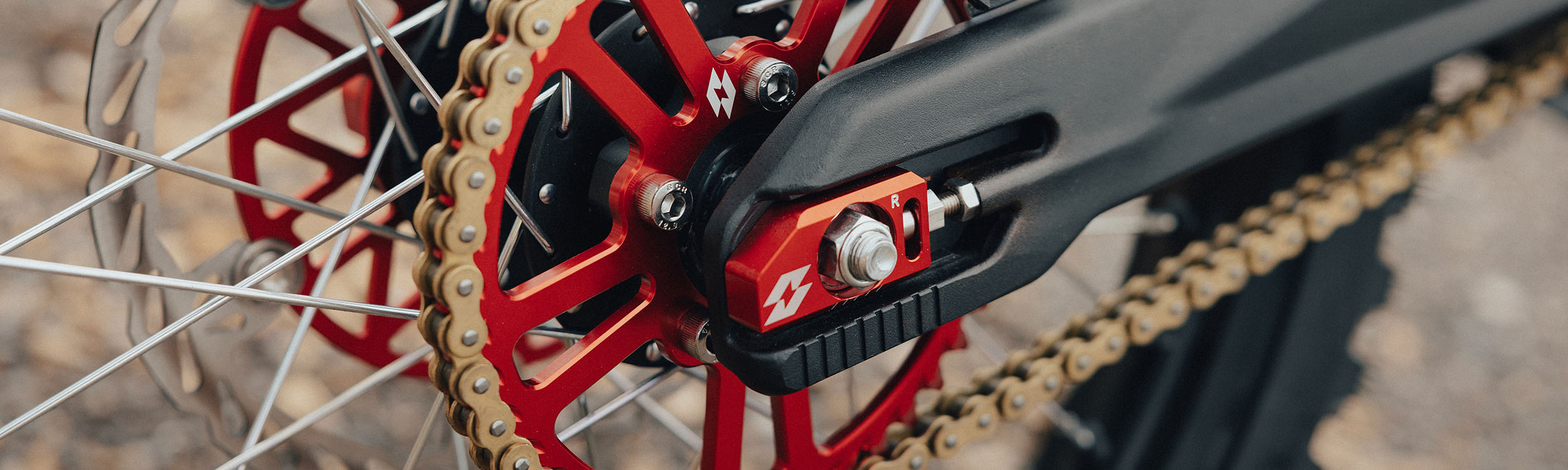 Full-E Charged Rear Sprocket 420-44T Red