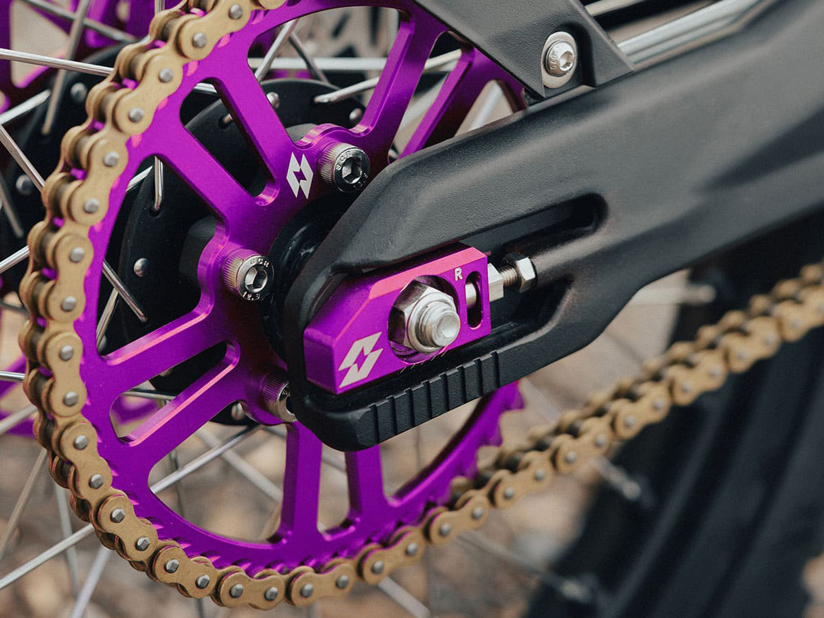 Full-E Charged Rear Sprocket 420-54T Purple