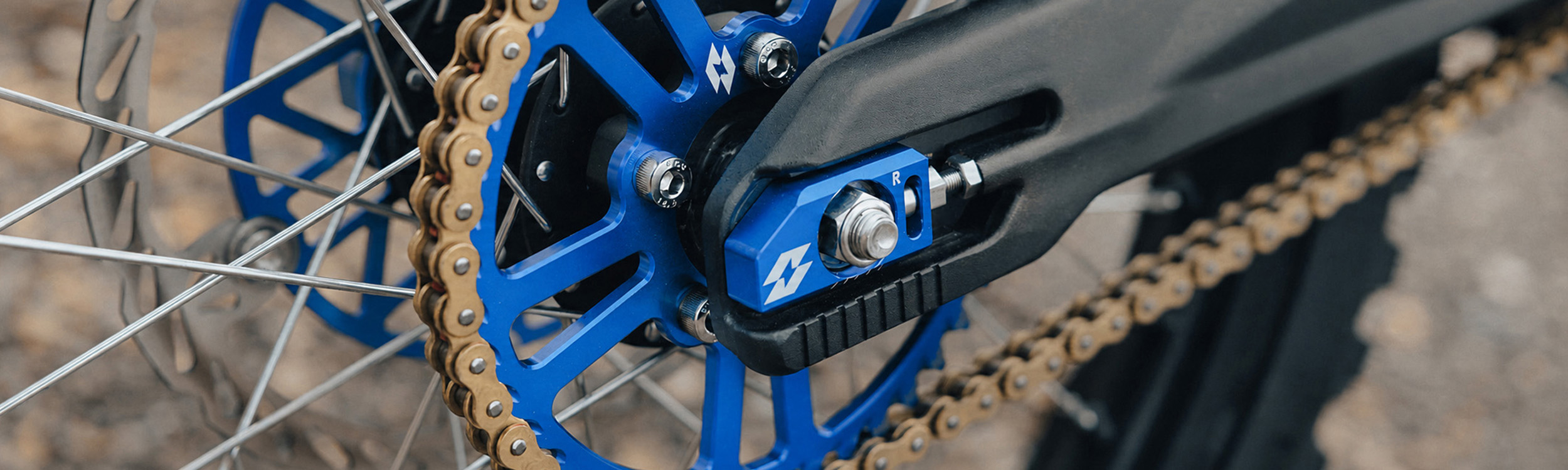 Full-E Charged Rear Sprocket 420-54T Blue