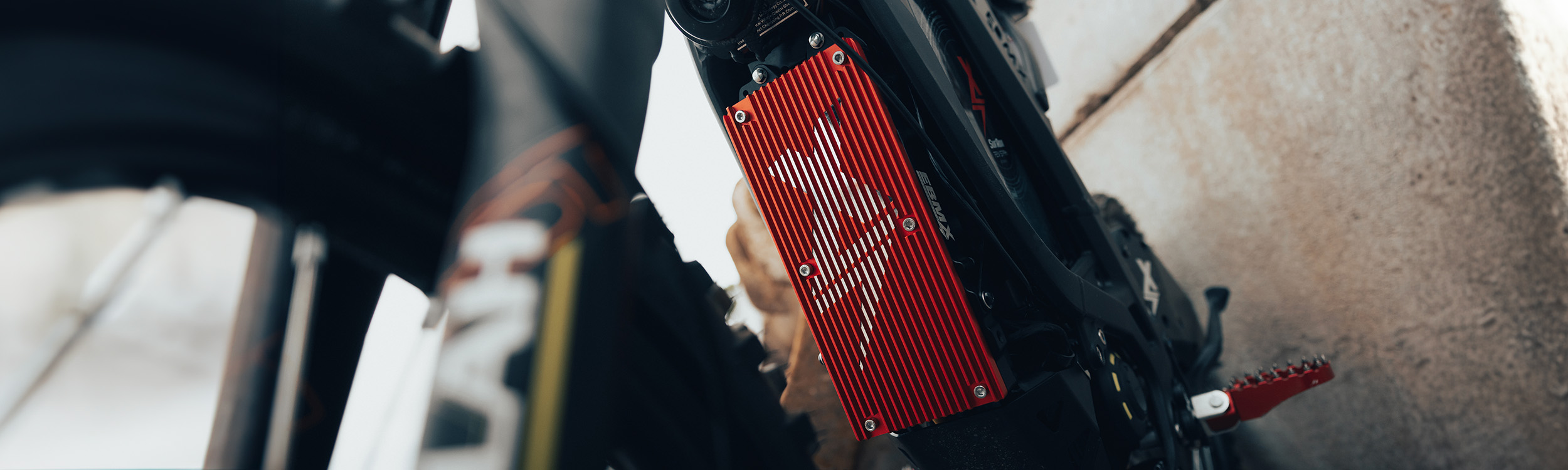 EBMX X-9000 Motor Controller Heat Sink version 1 Red