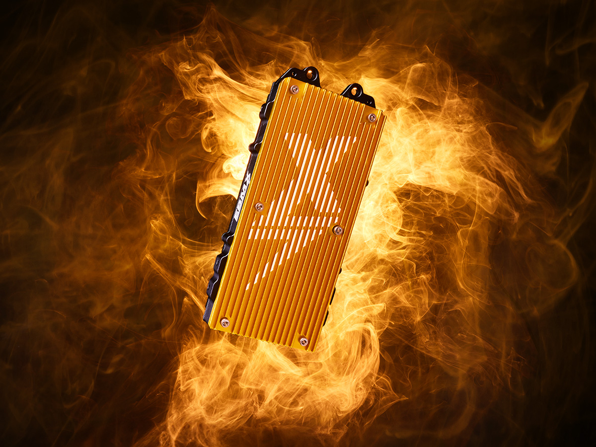 EBMX X-9000 Motor Controller Heat Sink version 1 Gold