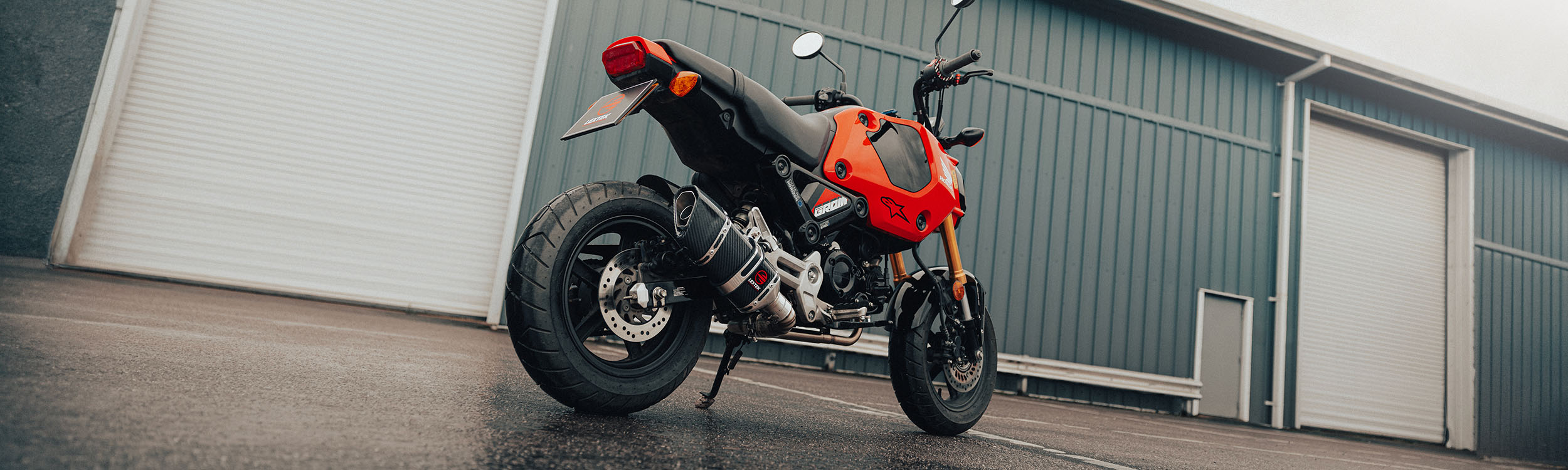 Lextek Carbon Fibre SP11C 200mm Exhaust System for Honda  MSX 125  2021-2024