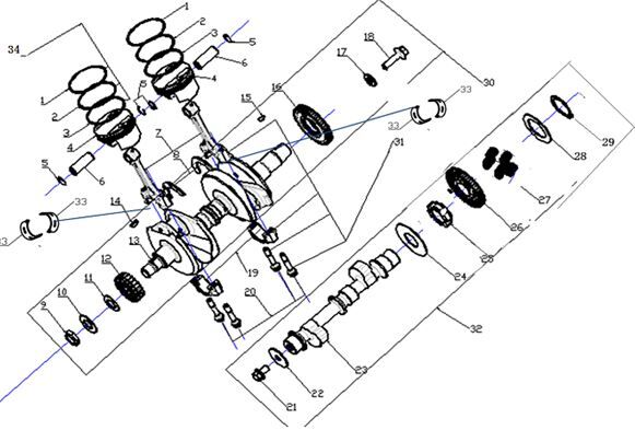 Crankshaft and Pistons