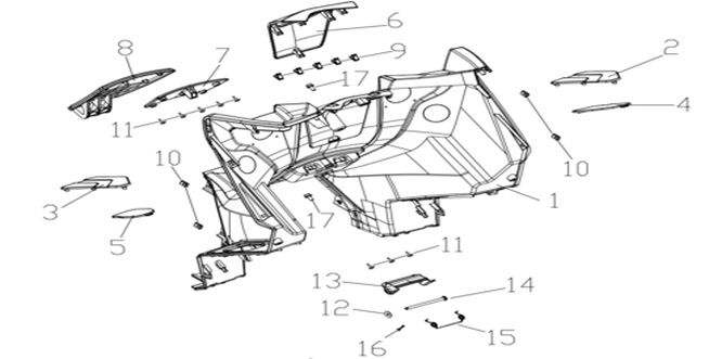 FOOTWELL PANELS FACING KNEES