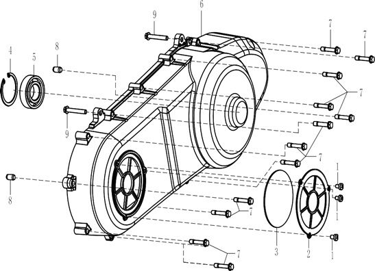 LEFT ENGINE CASING 300