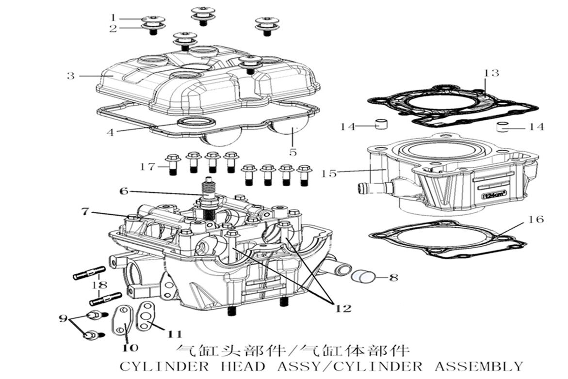CYLINDER / CYLINDER HEAR / ROCKER COVER