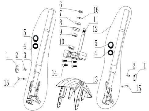 SUSPENSION / FRONT MUDGUARD