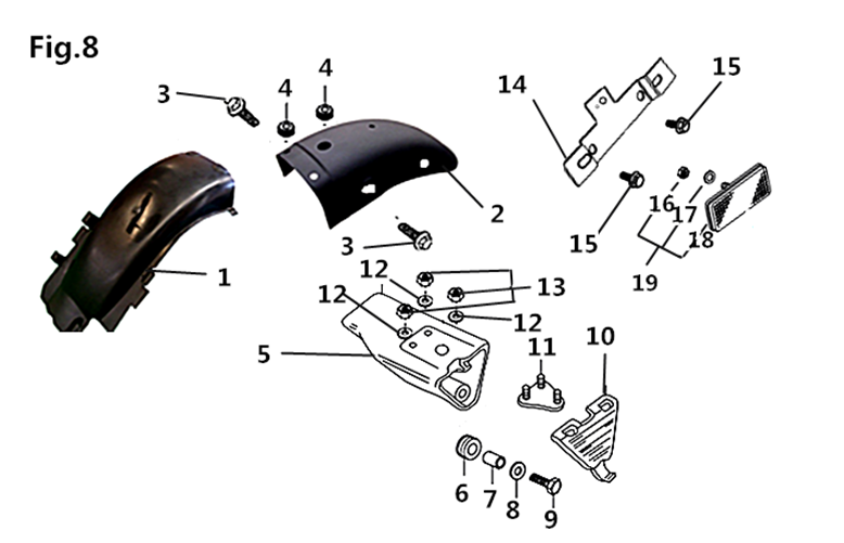 Rear Mudguard