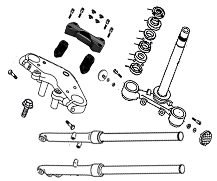Bottom Yoke/Suspension