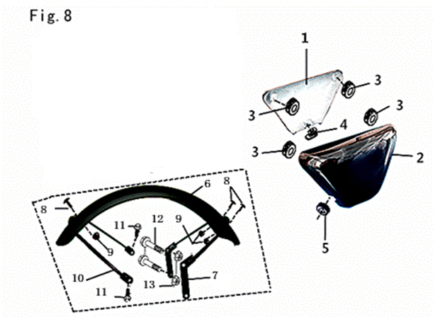 Front Mudguard/Side Panels