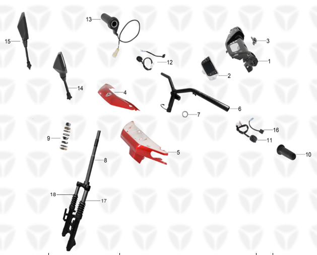 HANDLEBAR/FRONT FORK