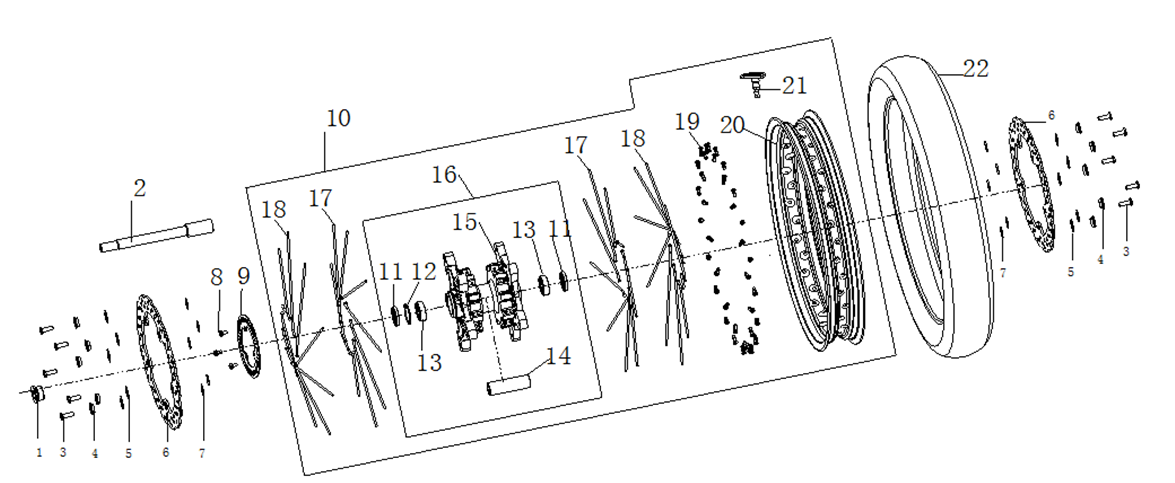 FRONT WHEEL ASSEMBLY