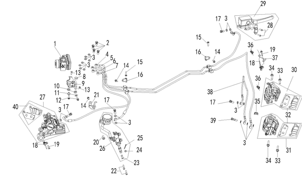 BRAKE SYSTEM COMPLETE