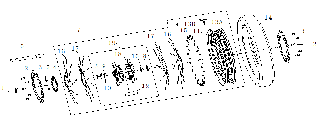 FRONT WHEEL ASSEMBLY