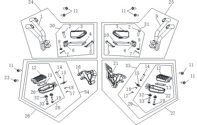 FOOTPEG ASSEMBLY