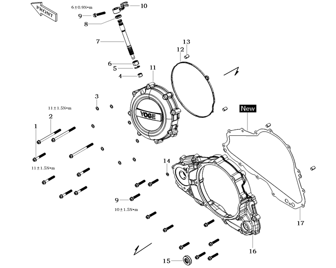 LEFT CRANKCASE COVER 
