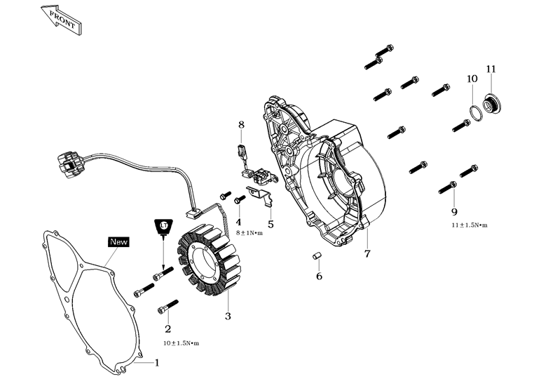 RIGHT CRANKCASE COVER