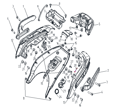 Tail light/Pillion Handles 