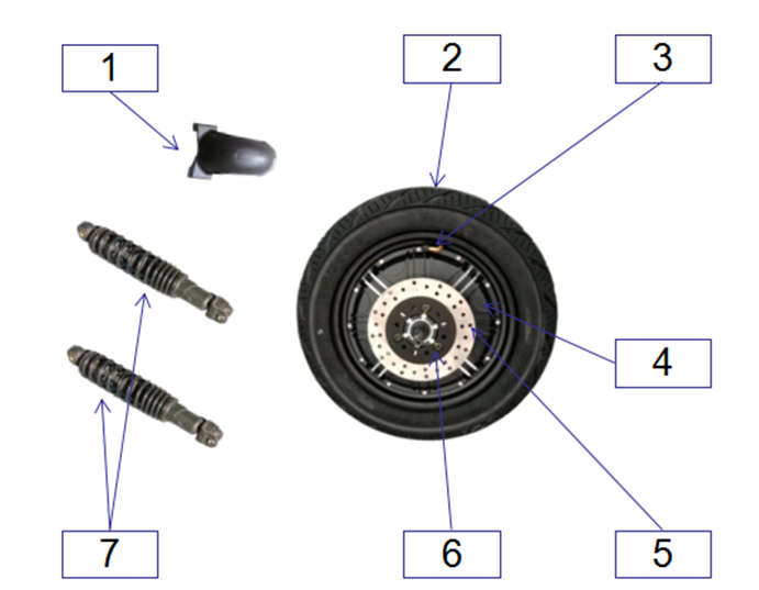 Motor  Bottom Fork Set