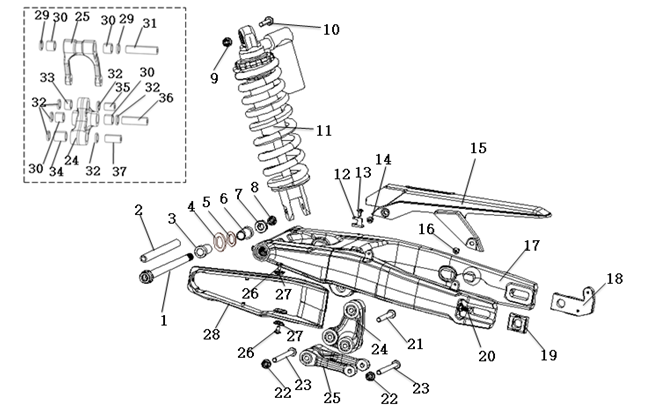 SWINGARM ASSEMBLY