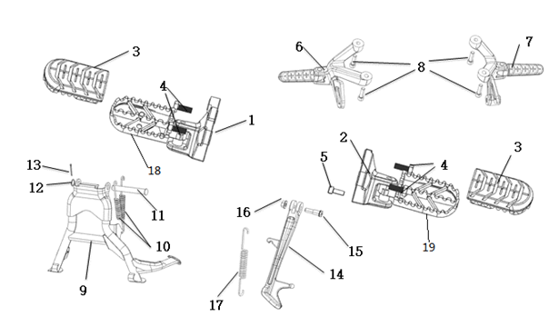 CENTRE/SIDE STAND/FOOTPEG