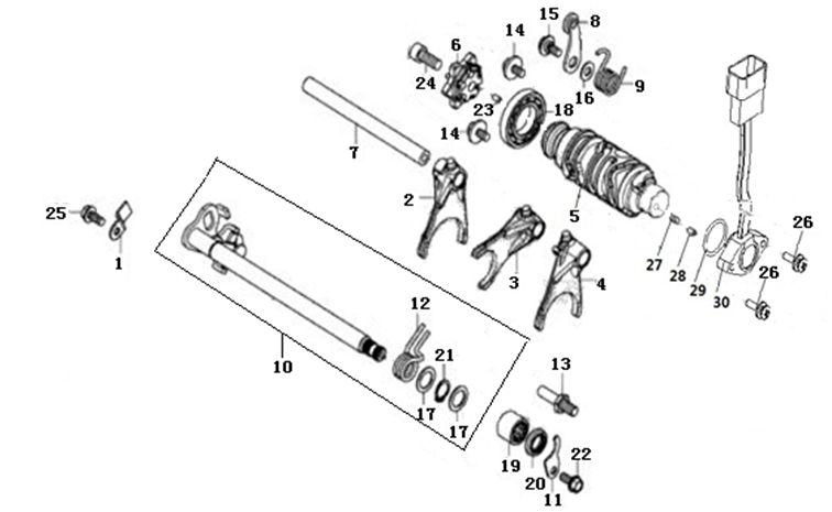 GEAR SELECTOR ASSEMBLY 
