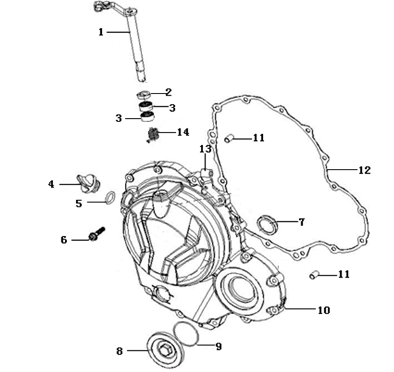 RIGHT CRANKCASE COVER