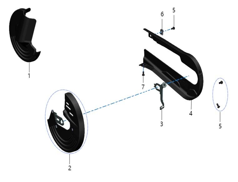 BRAKE COVER/CHAIN COVER