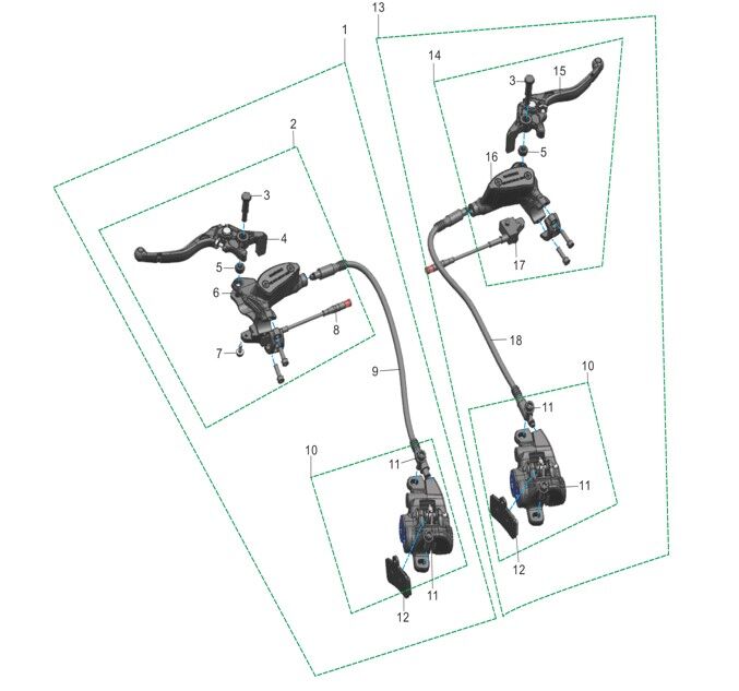 FRONT AND REAR BRAKE SYSTEM