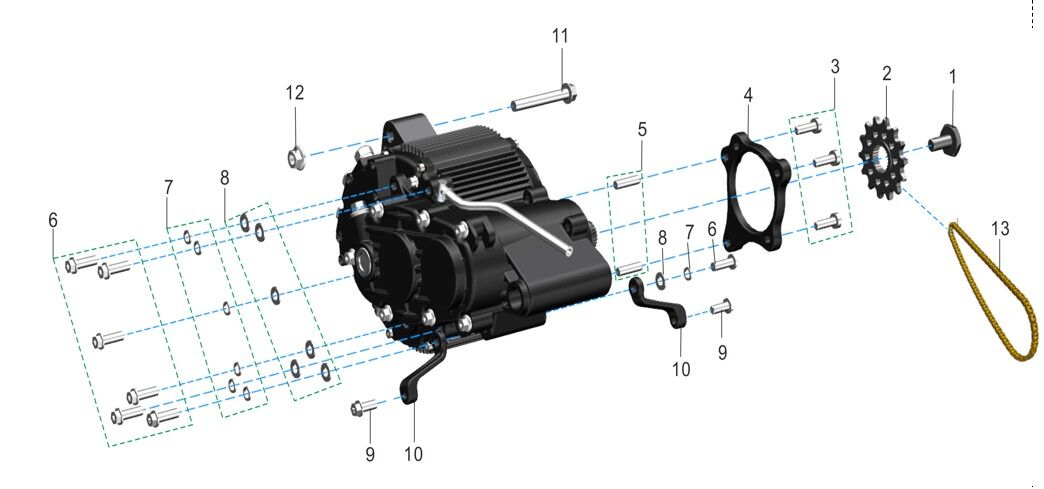 GEARBOX FIXTURE AND CHAIN