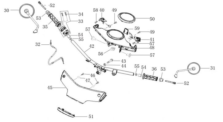 Handlebar/Grips/Mirrors