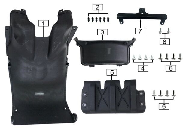 Inner Front Mudguard Panels