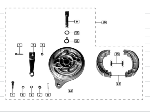 Rear Brake Shoes