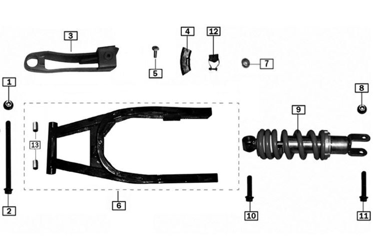 Swingarm/Rear Shock