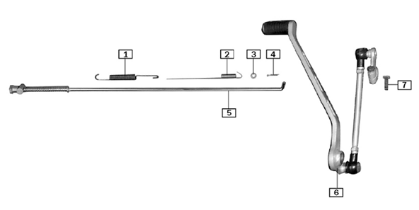 Gear Selector/Rear Brake