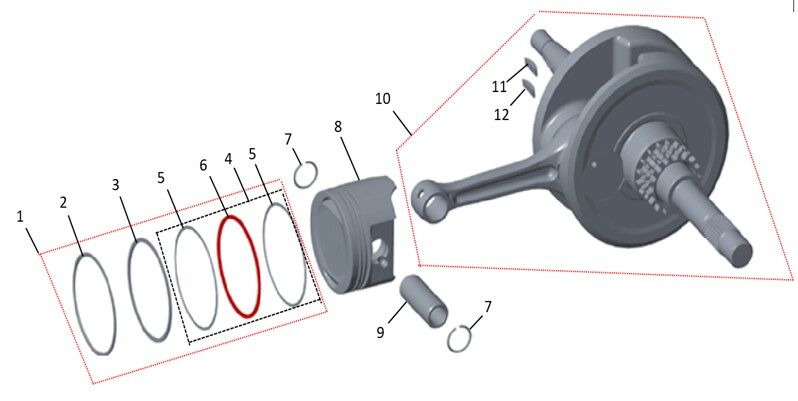 Crankshaft and Piston