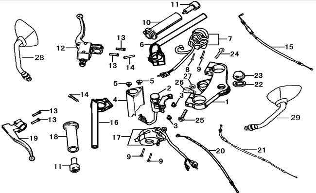 Handlebar/Top Yoke/Grips
