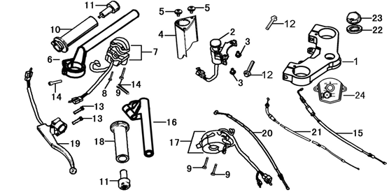 Handlebar/Top Yoke/Grips