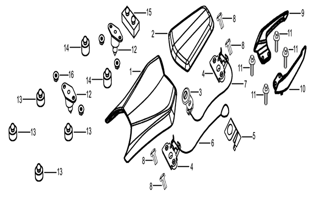Seat/Pillion Handles