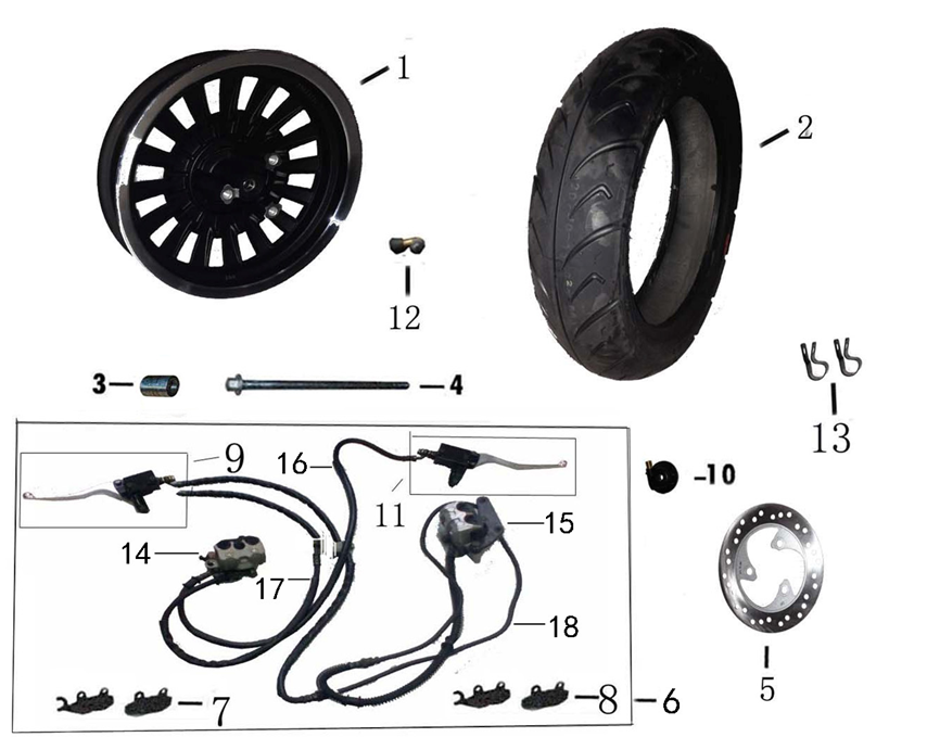 FRONT WHEEL ASSEMBLY