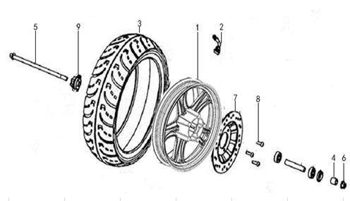 FRONT WHEEL ASSEMBLY