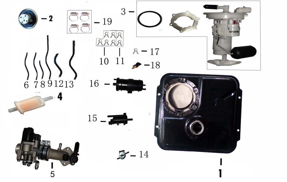 Fuel Tank/Fuel Pump/Throttle Body