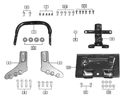 PILLION HANDLES / NUMBER PLATE BRACKET