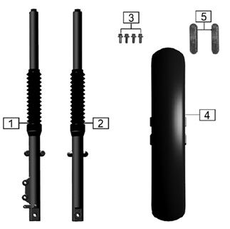 FRONT FORKS/MUDGUARD